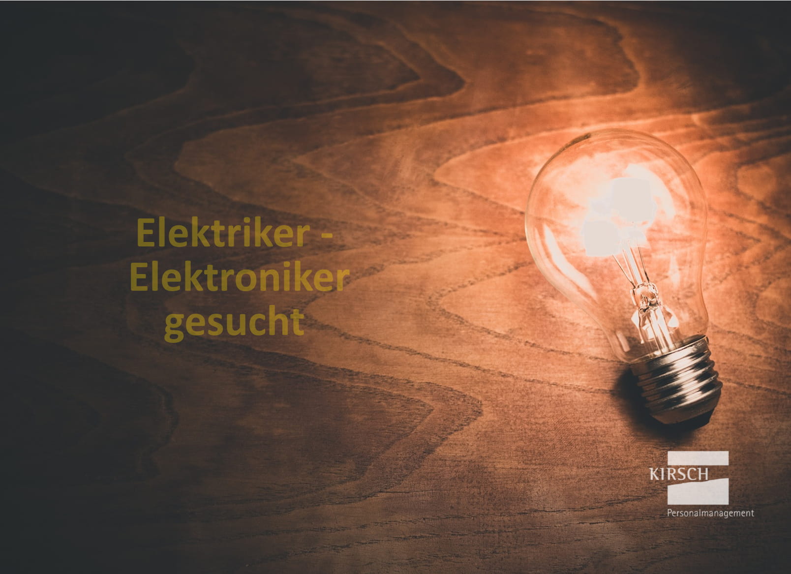 Elektriker Elektroniker - Kirsch GmbH Personalmanagement