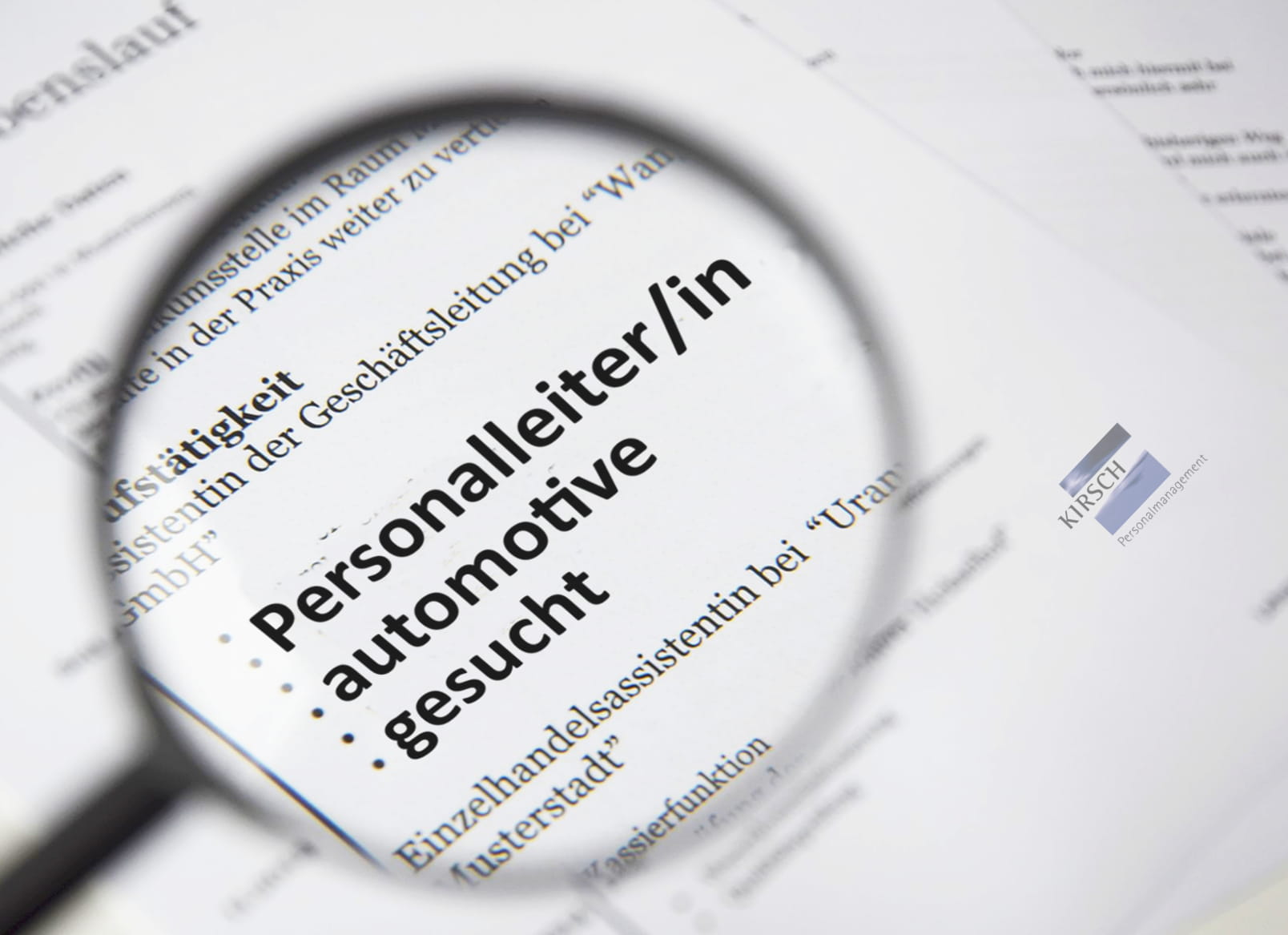 Personalleiter automotive - Kirsch GmbH Personalmanagement