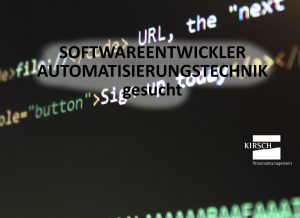 Softwareentwickler - Kirsch GmbH Personalmanagenent